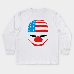 Payday American Joker Mask Kids Long Sleeve T-Shirt